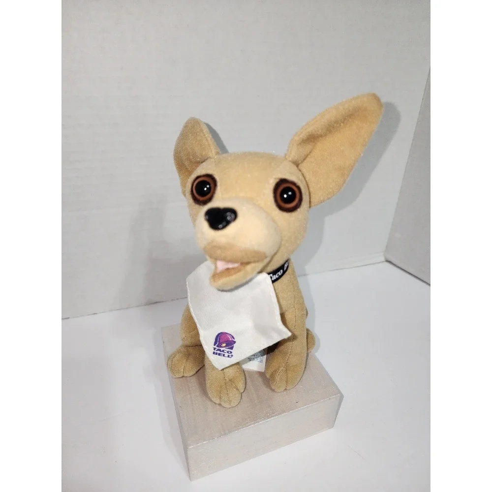 Yo Quiero Taco Bell Chihuahua Plush‎ with napkin vintage plush